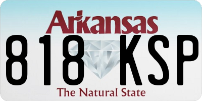 AR license plate 818KSP