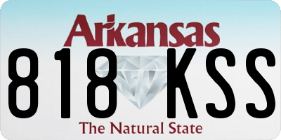 AR license plate 818KSS