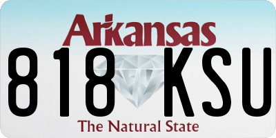 AR license plate 818KSU