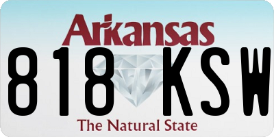 AR license plate 818KSW