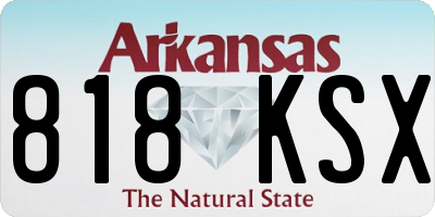 AR license plate 818KSX