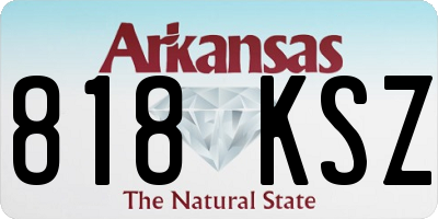 AR license plate 818KSZ