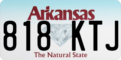 AR license plate 818KTJ