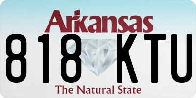 AR license plate 818KTU