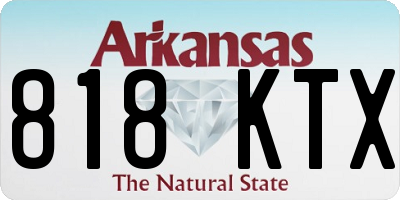 AR license plate 818KTX