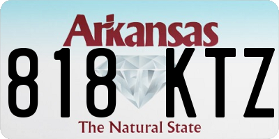 AR license plate 818KTZ