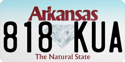 AR license plate 818KUA