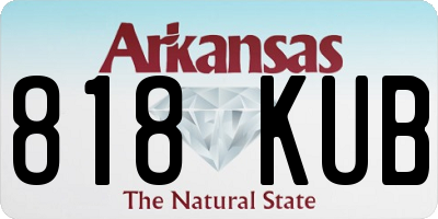 AR license plate 818KUB