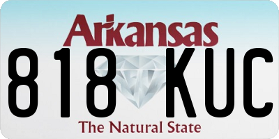 AR license plate 818KUC