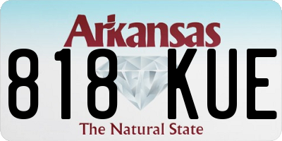 AR license plate 818KUE
