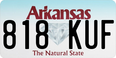 AR license plate 818KUF