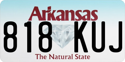 AR license plate 818KUJ