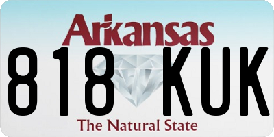 AR license plate 818KUK
