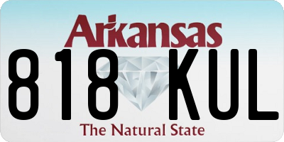 AR license plate 818KUL