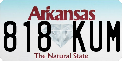 AR license plate 818KUM