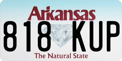 AR license plate 818KUP