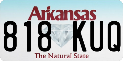 AR license plate 818KUQ