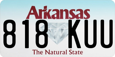 AR license plate 818KUU
