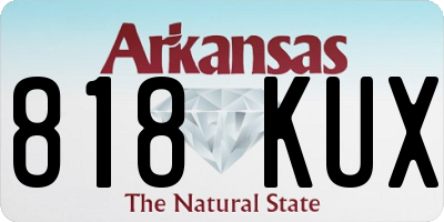 AR license plate 818KUX