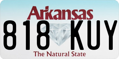 AR license plate 818KUY