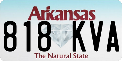 AR license plate 818KVA