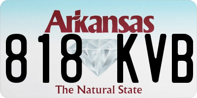 AR license plate 818KVB