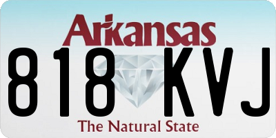 AR license plate 818KVJ