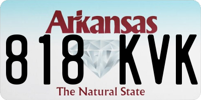 AR license plate 818KVK