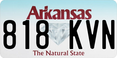 AR license plate 818KVN