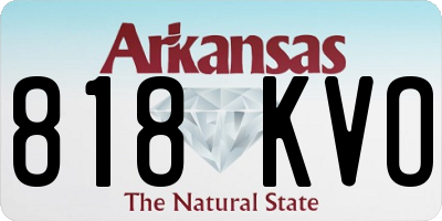 AR license plate 818KVO