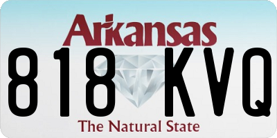 AR license plate 818KVQ