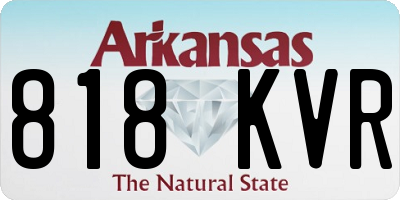 AR license plate 818KVR
