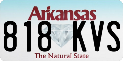 AR license plate 818KVS