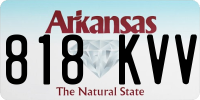 AR license plate 818KVV