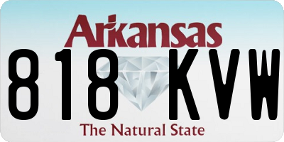 AR license plate 818KVW