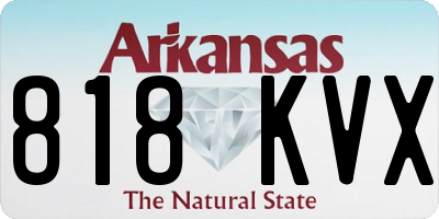 AR license plate 818KVX