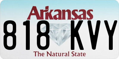 AR license plate 818KVY