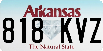 AR license plate 818KVZ