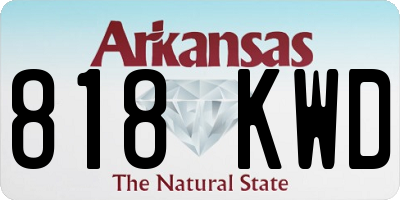 AR license plate 818KWD