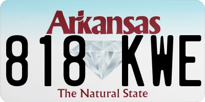 AR license plate 818KWE