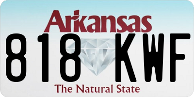 AR license plate 818KWF