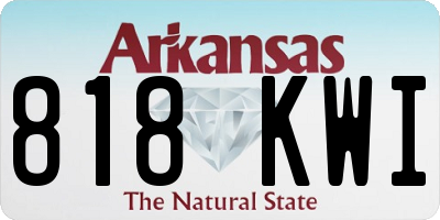 AR license plate 818KWI