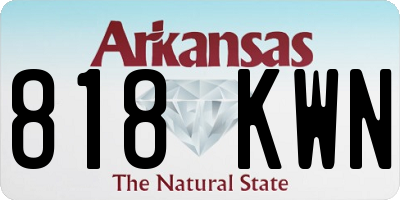 AR license plate 818KWN