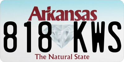 AR license plate 818KWS