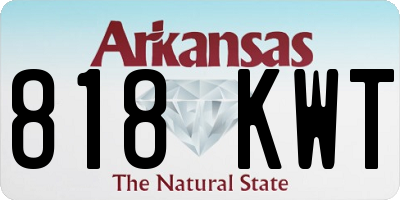 AR license plate 818KWT