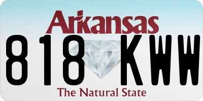 AR license plate 818KWW