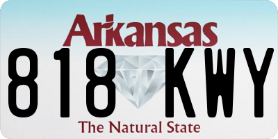 AR license plate 818KWY