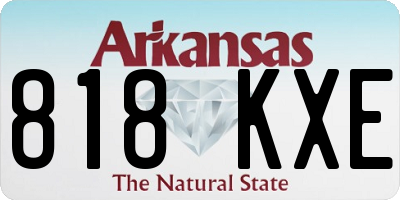 AR license plate 818KXE