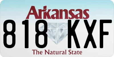 AR license plate 818KXF