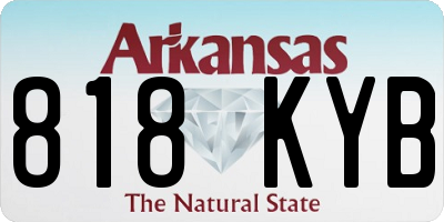 AR license plate 818KYB